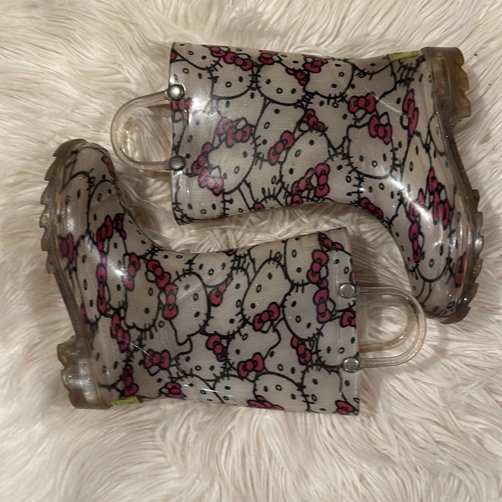 Western Chief Hello Kitty Light Up Rainboots size 9 kids